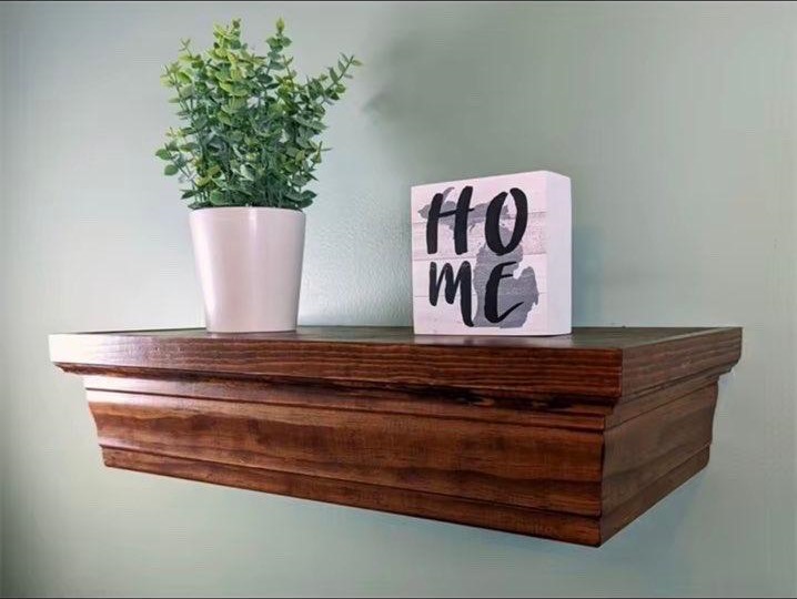 Verborgen wandplank decoratief